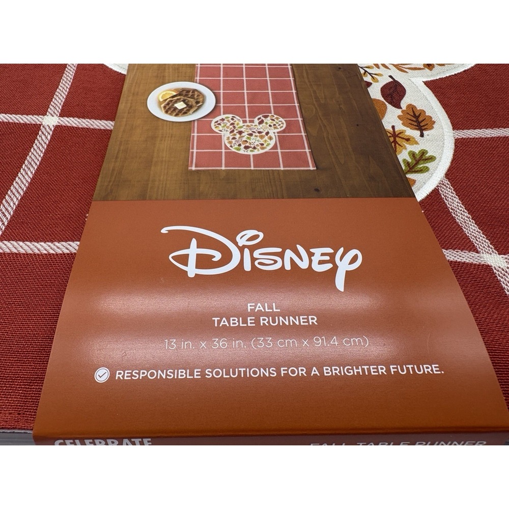 Celebrate Together Disney Mickey Mouse Fall Table Runner 13" x 36"